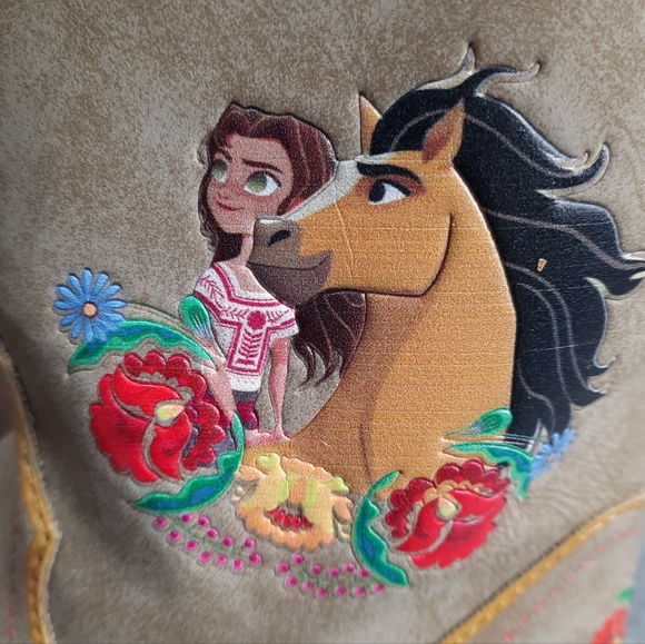 Spirit Untamed Tan Western Cowgirl Boots SZ 9 Toddler - Picture 4 of 12